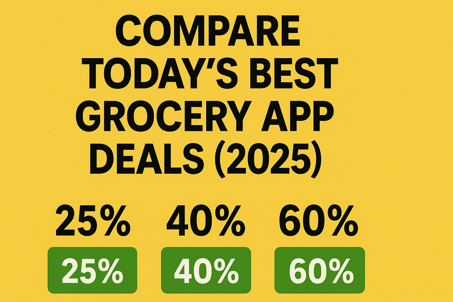 Today’s Best Grocery App Deals (2025)